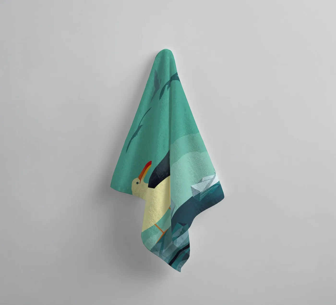 Seagull badhanddoek van Dieter Braun