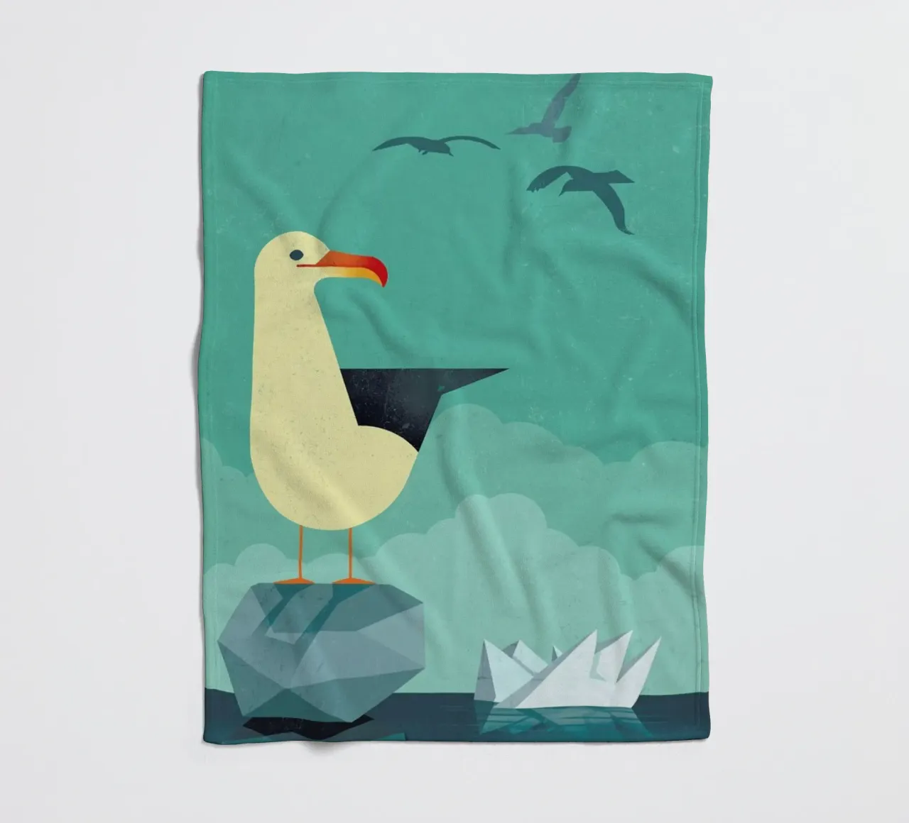Seagull fleecedeken van Dieter Braun