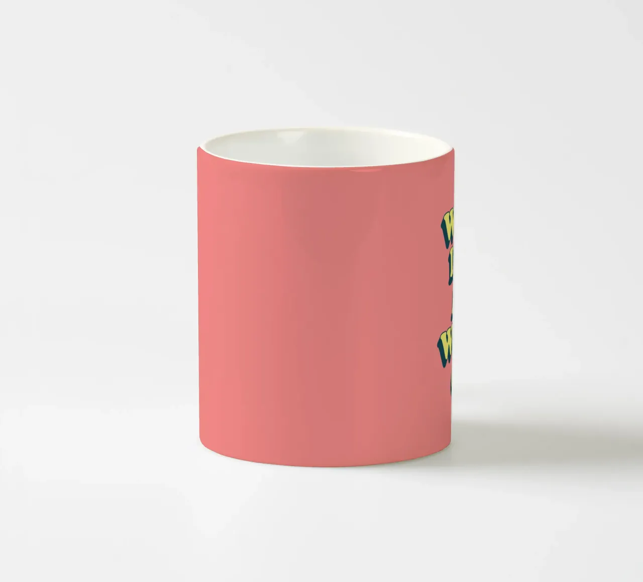 What if it All Works Out Retro Positive Typography Print ceramic mug by THE MOTIVATED TYPE