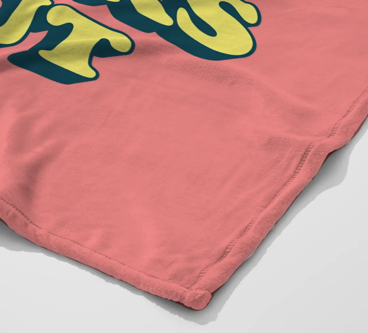 E se tutto andasse bene Stampa tipografica retrò positiva coperta in pile da THE MOTIVATED TYPE