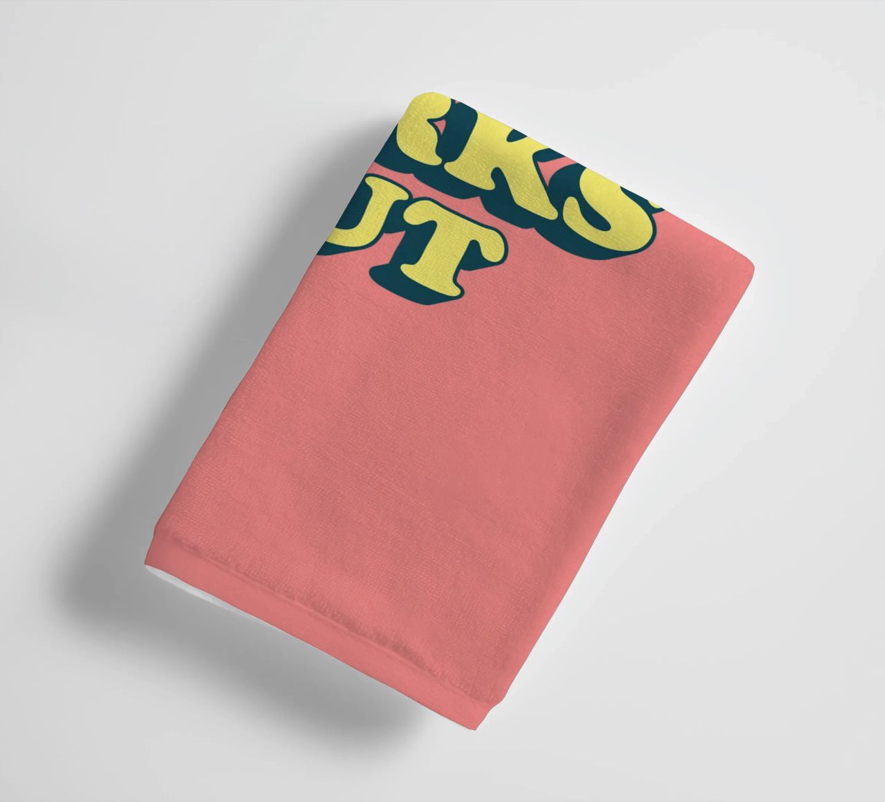 Was, wenn alles gut geht Retro Positive Typografie Druck Handtuch von THE MOTIVATED TYPE