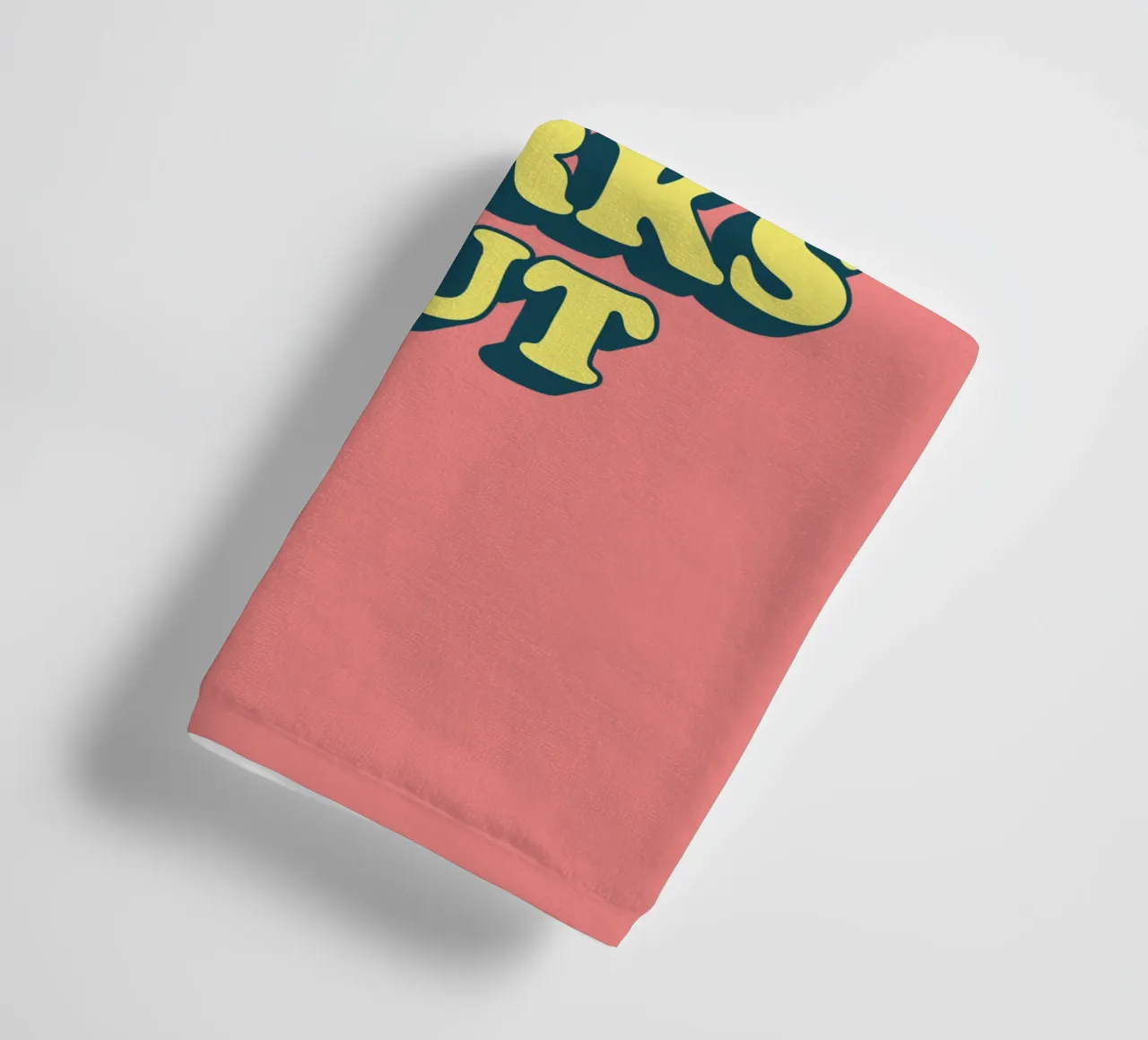 Was, wenn alles gut geht Retro Positive Typografie Druck Handtuch von THE MOTIVATED TYPE