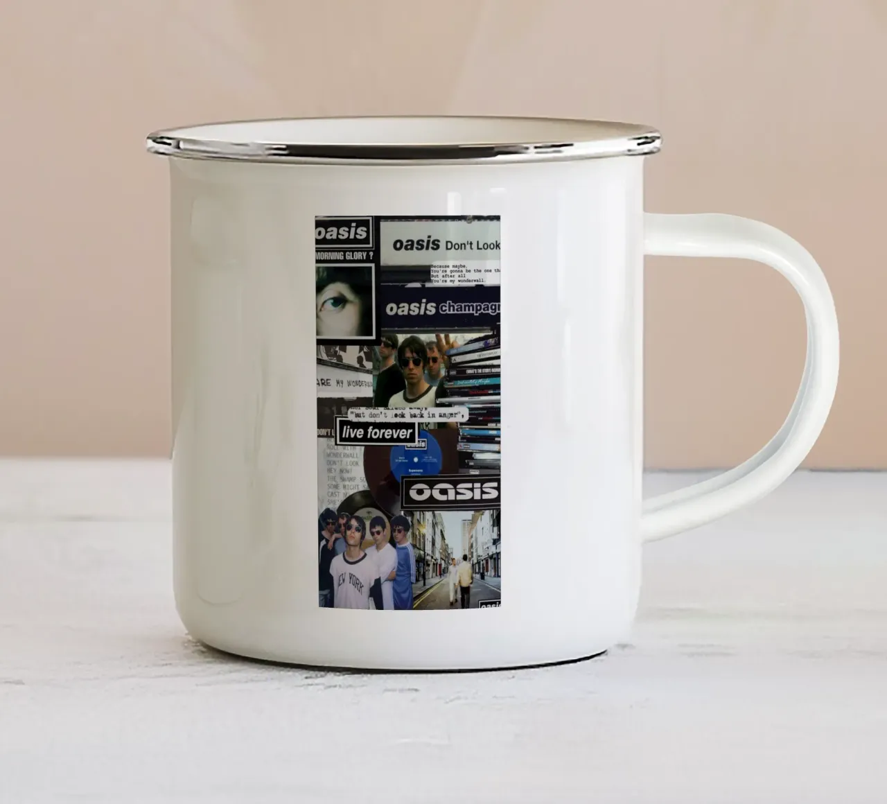Notti leggendarie con gli Oasis tazza in smalto da volth