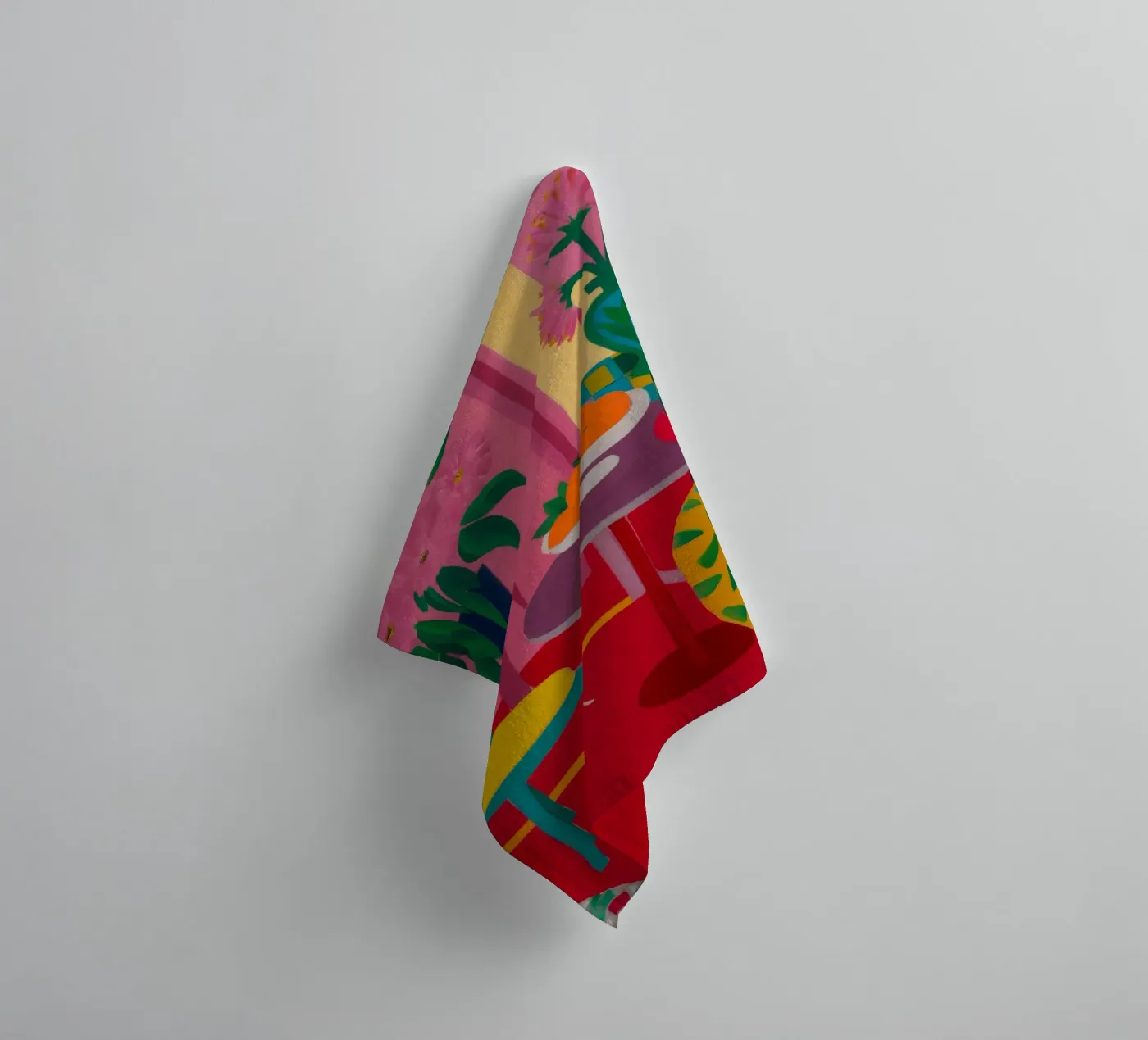 Rode tafel rendez-vous badhanddoek van Tiga Bersama