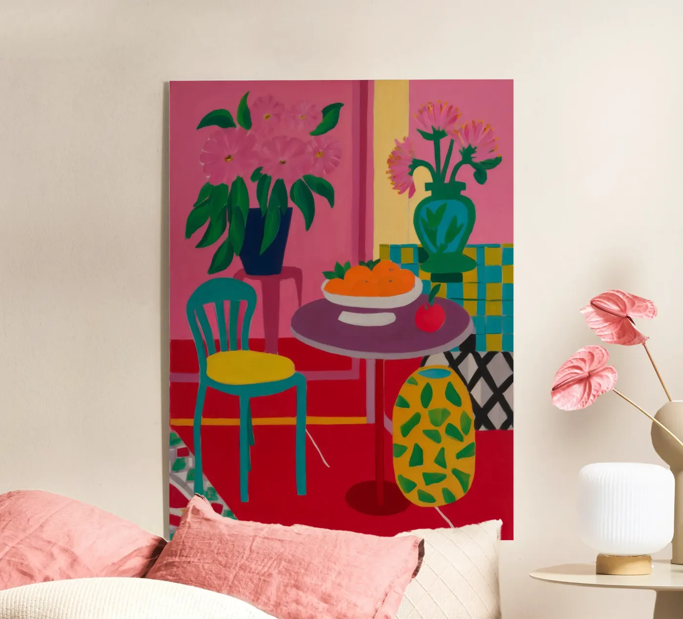 Rendez-vous de la table rouge plexiglas de Tiga Bersama