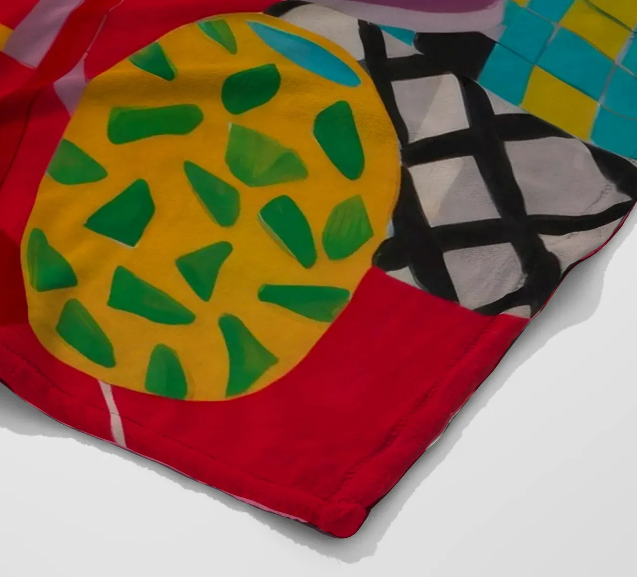 Red Table Rendezvous fleece blanket by Tiga Bersama
