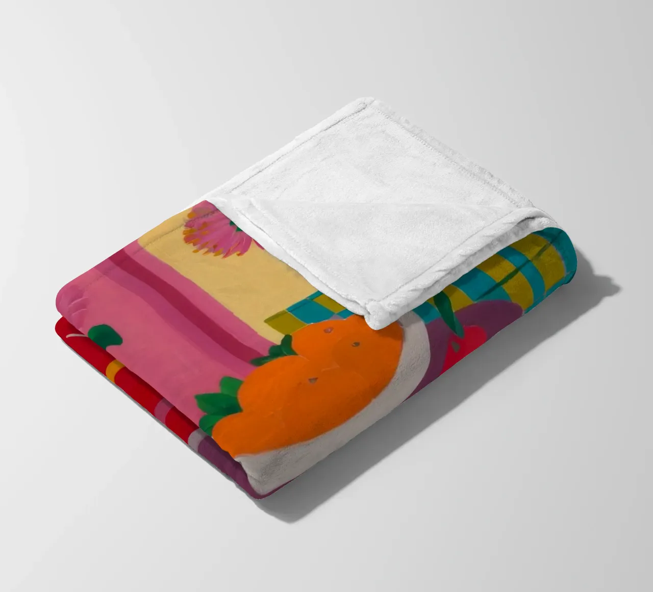 Red Table Rendezvous fleece blanket by Tiga Bersama