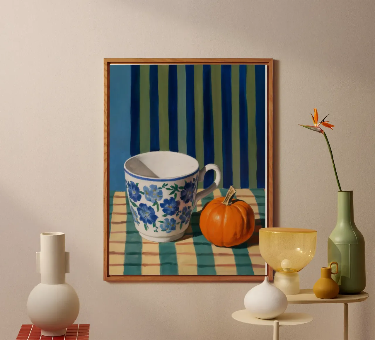 Tazza di zucca Immobile alluminio dibond da Tiga Bersama