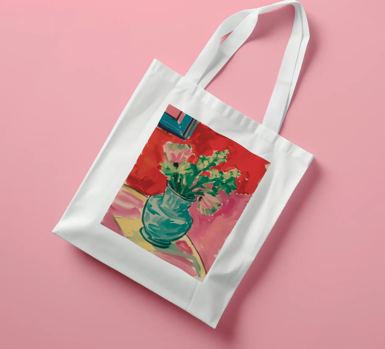 Turquoise Haze Bloom tote bag de Tiga Bersama