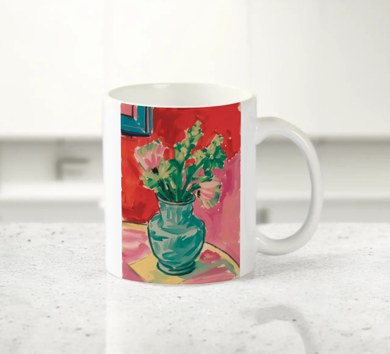 Fiore turchese Haze tazza in ceramica da Tiga Bersama
