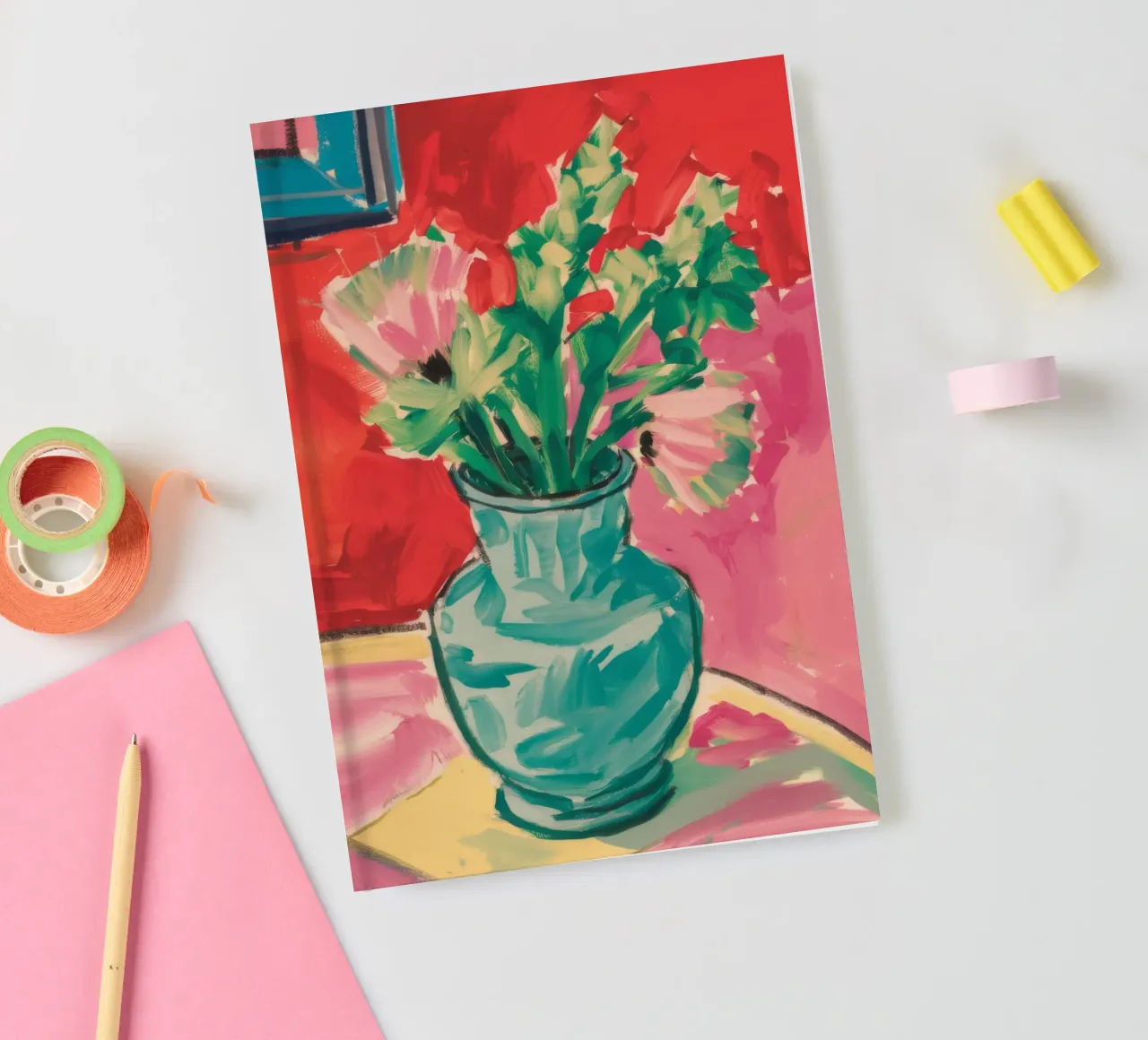 Turquoise Haze Bloom notebook by Tiga Bersama