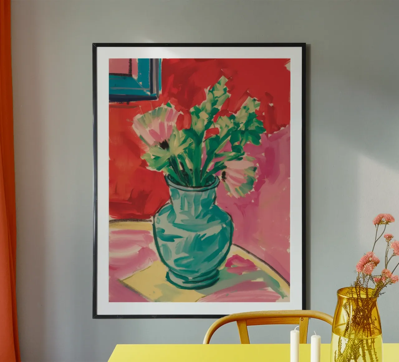 Türkis Haze Bloom Poster von Tiga Bersama