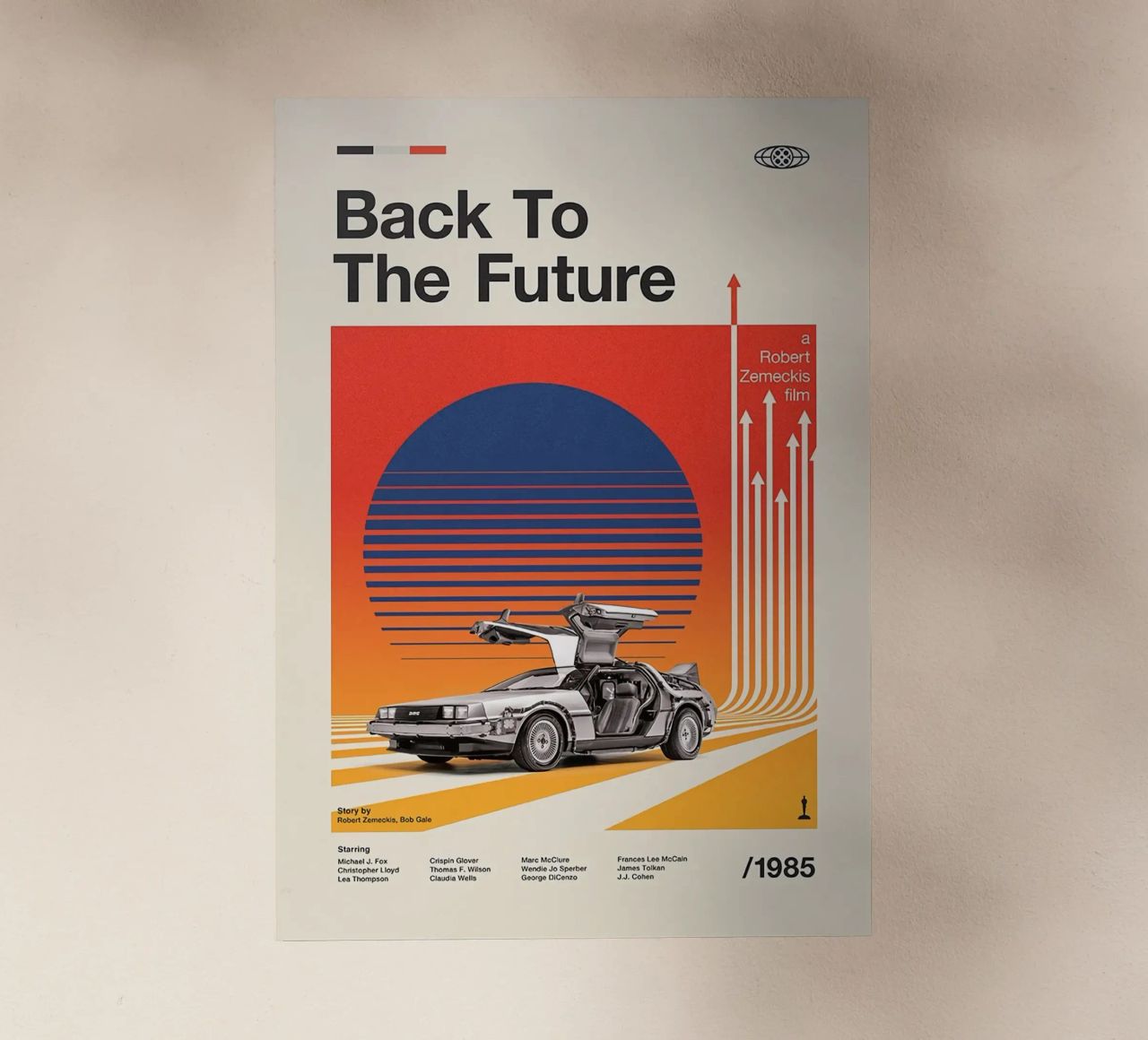 Minimalist Back To The Future pellicola backlit da G L