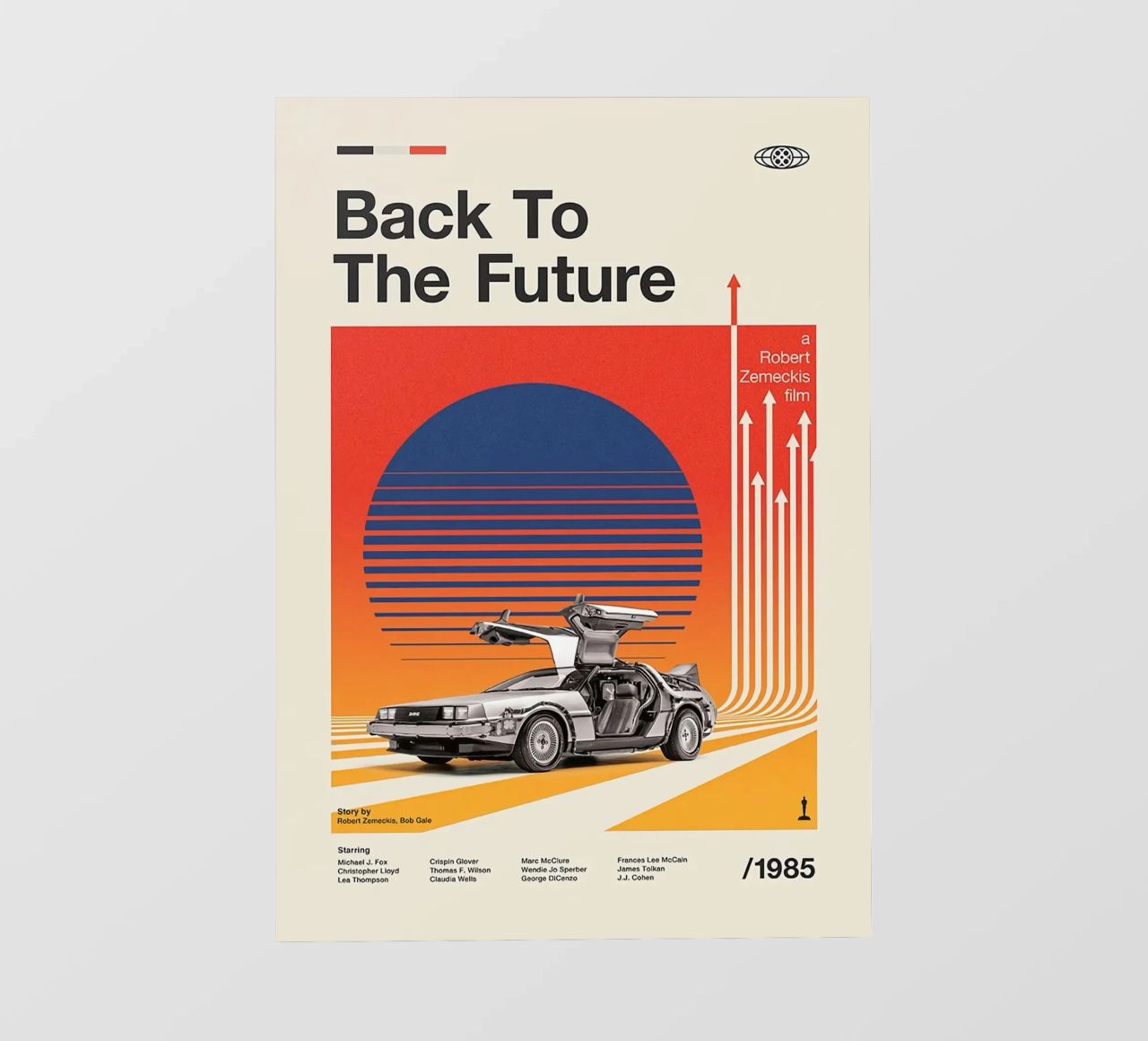 Minimalist Back To The Future pellicola backlit da G L
