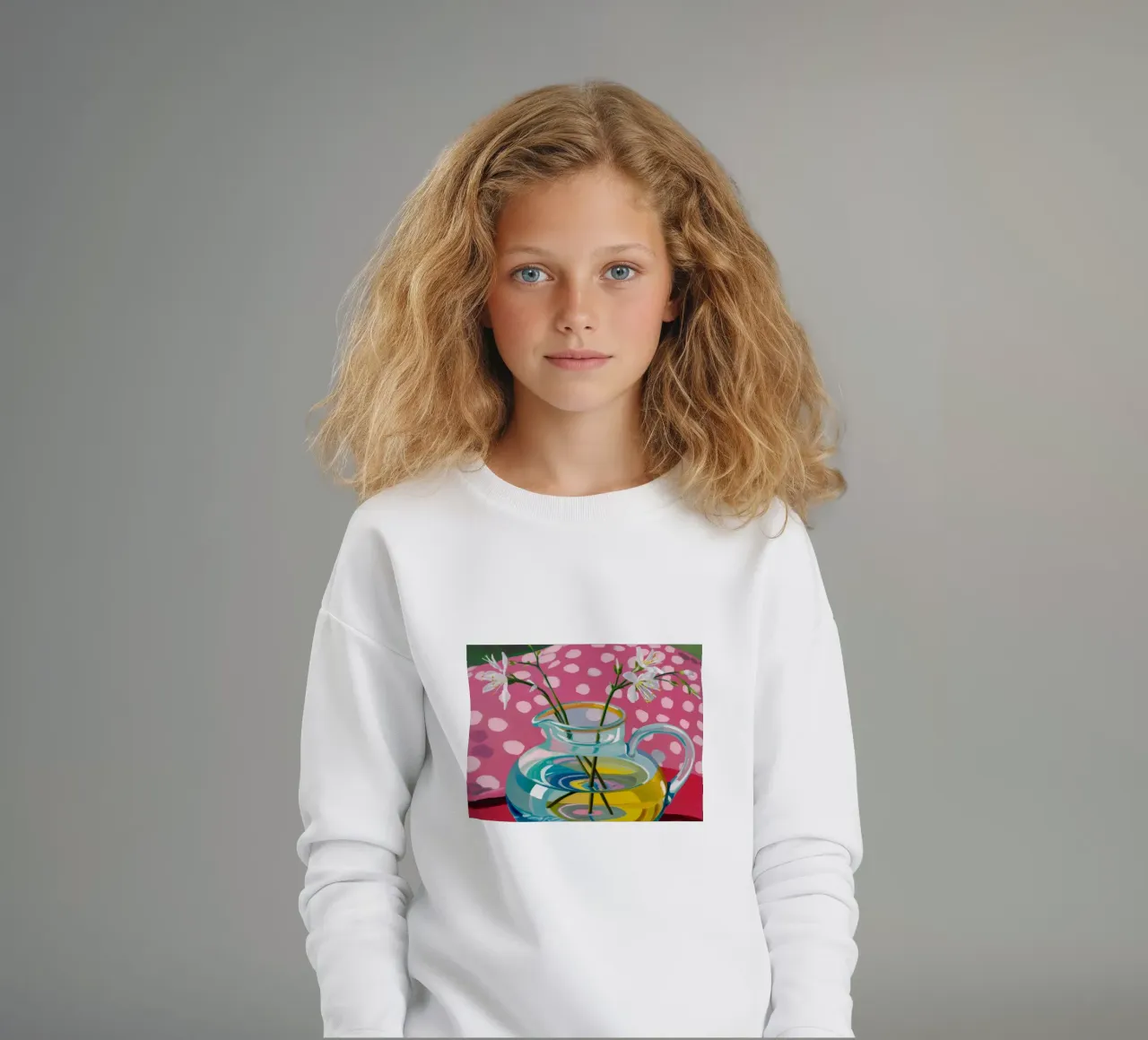 Brocca a pois rosa felpa bambino da Tiga Bersama