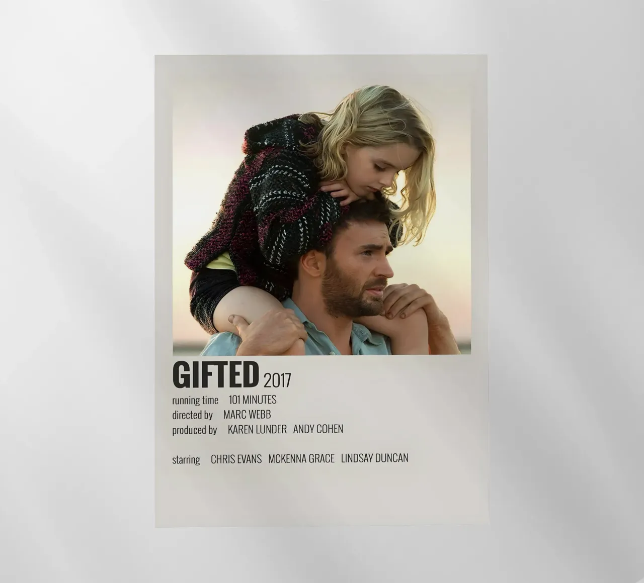 GIFTED 2017 pellicola backlit da MVFminimalist
