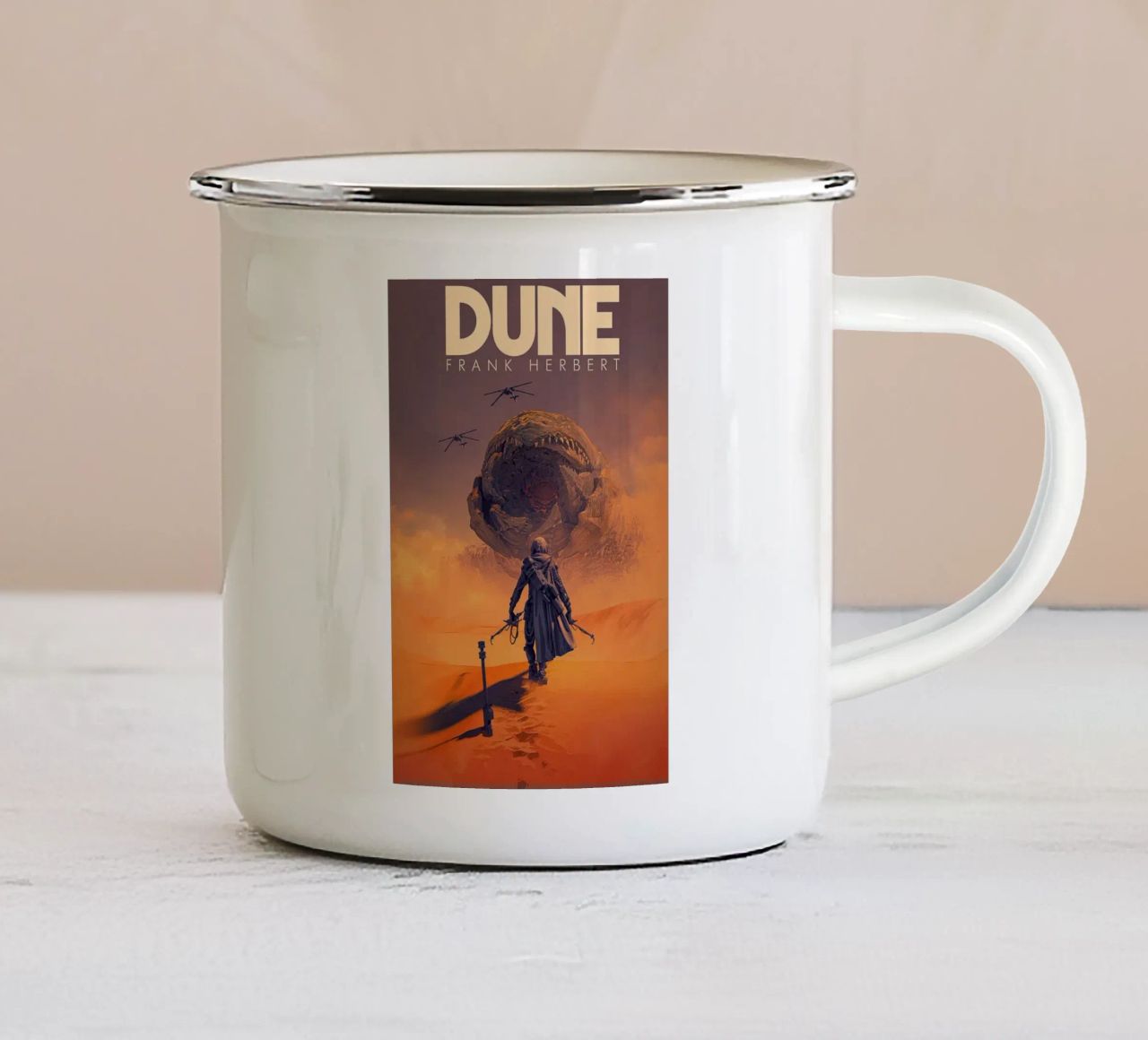 Frank Herbert Dune Poster tazza in smalto da G L