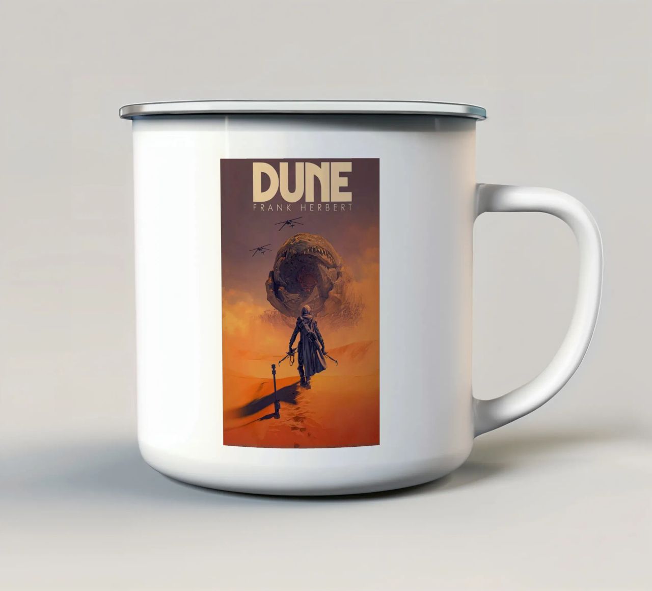 Frank Herbert Dune Poster tazza in smalto da G L