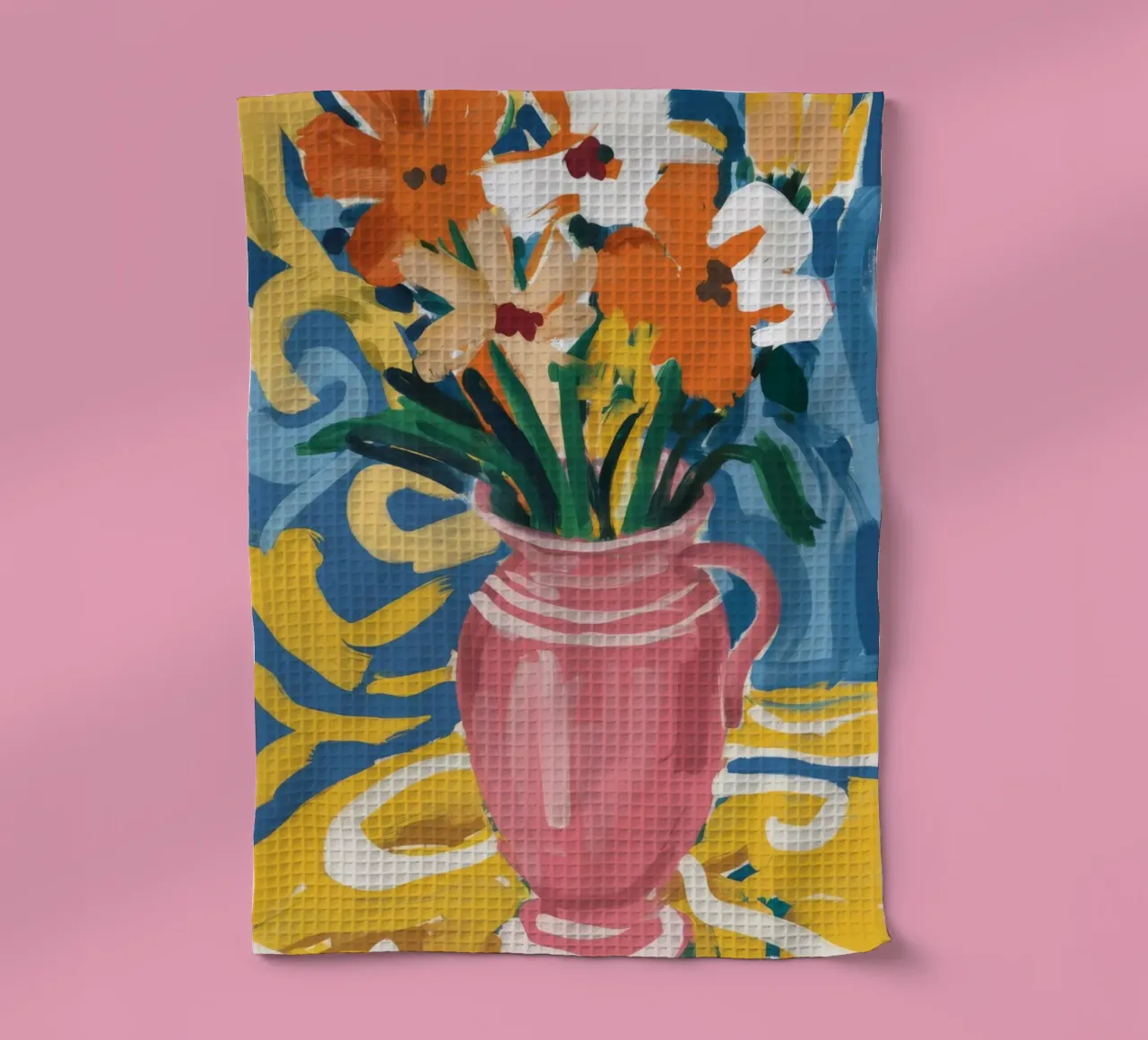 Abstract Bloom Energy tea towel by Tiga Bersama