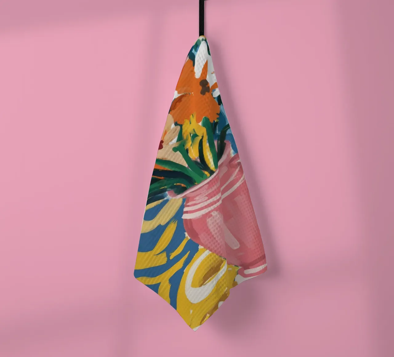 Abstract Bloom Energy tea towel by Tiga Bersama