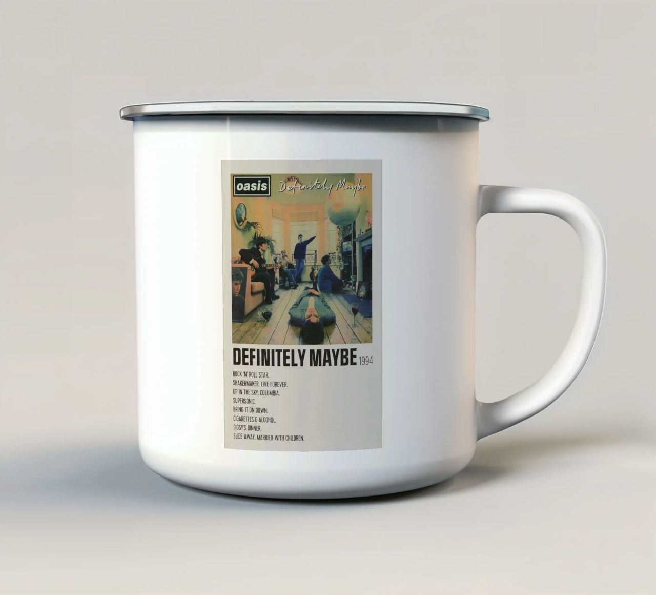 Tour "Non voltarti indietro tazza in smalto da volth