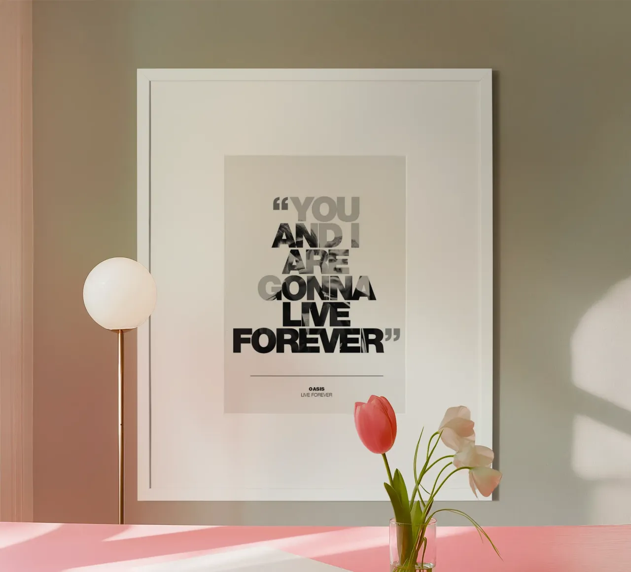 The Noise That Echoes poster with plastic frame by volth