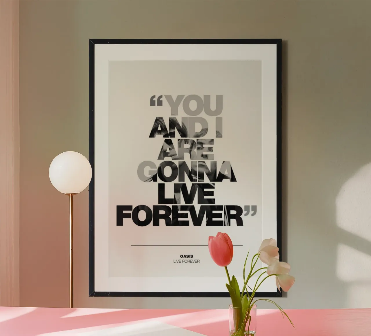 The Noise That Echoes poster with plastic frame by volth