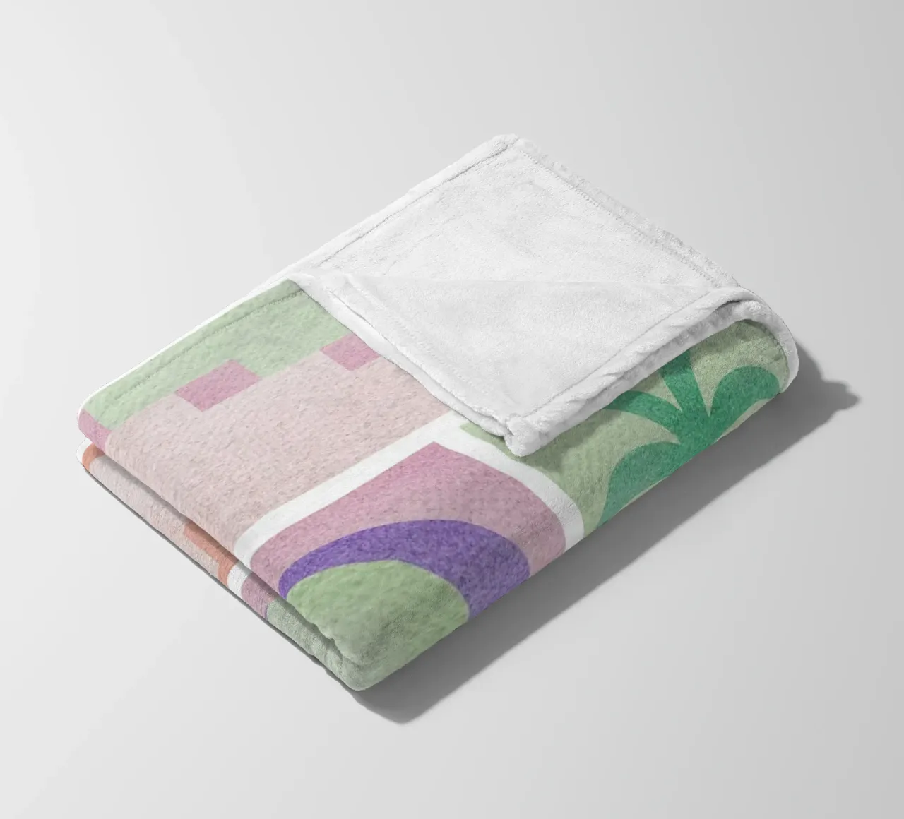 Mediterranean Cartolina fleece blanket by designdn