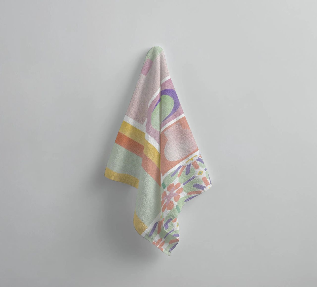 Mediterranean Cartolina towel by designdn