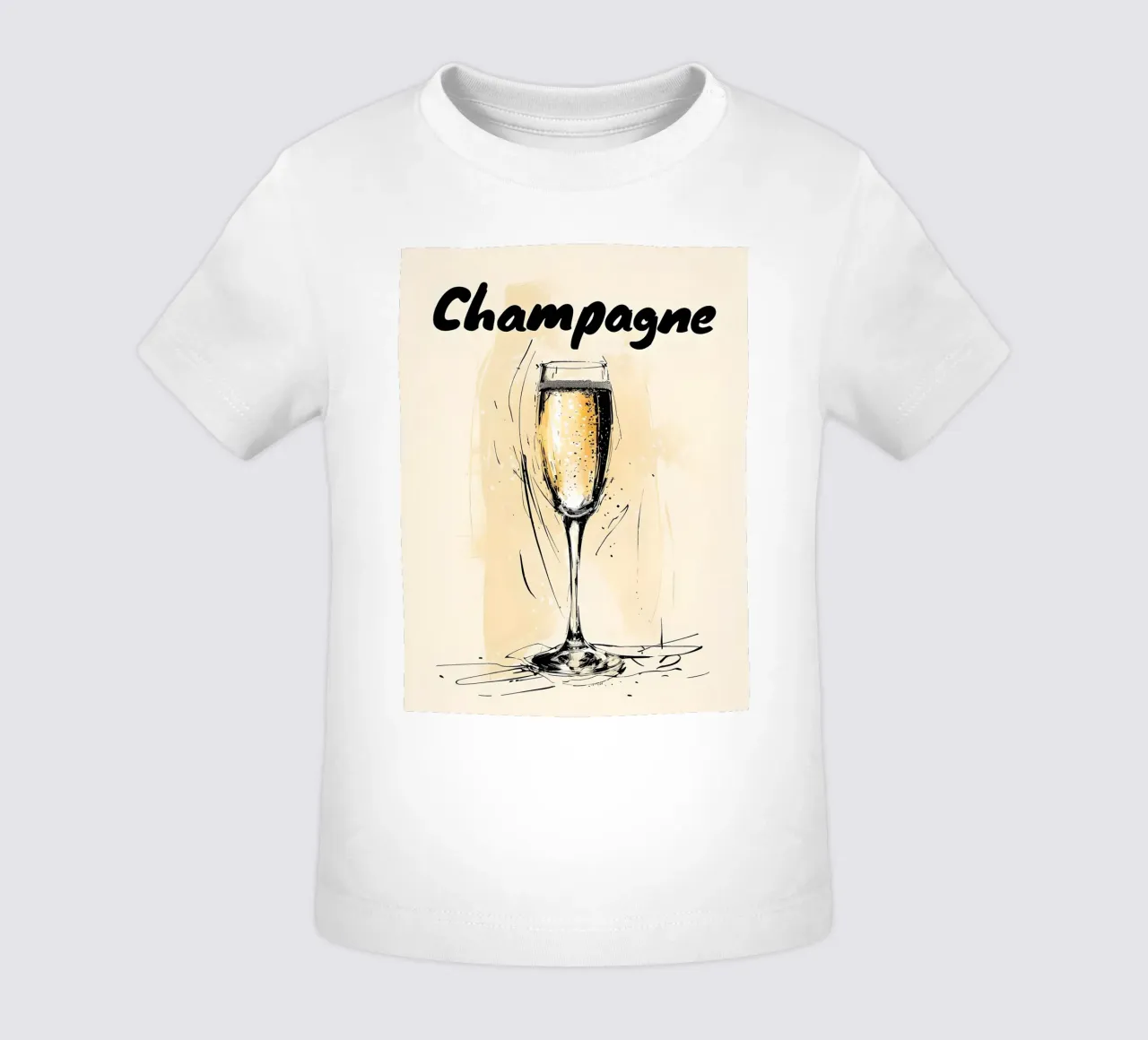 Bicchiere da champagne maglietta neonato da 🥝 KIWI STORE