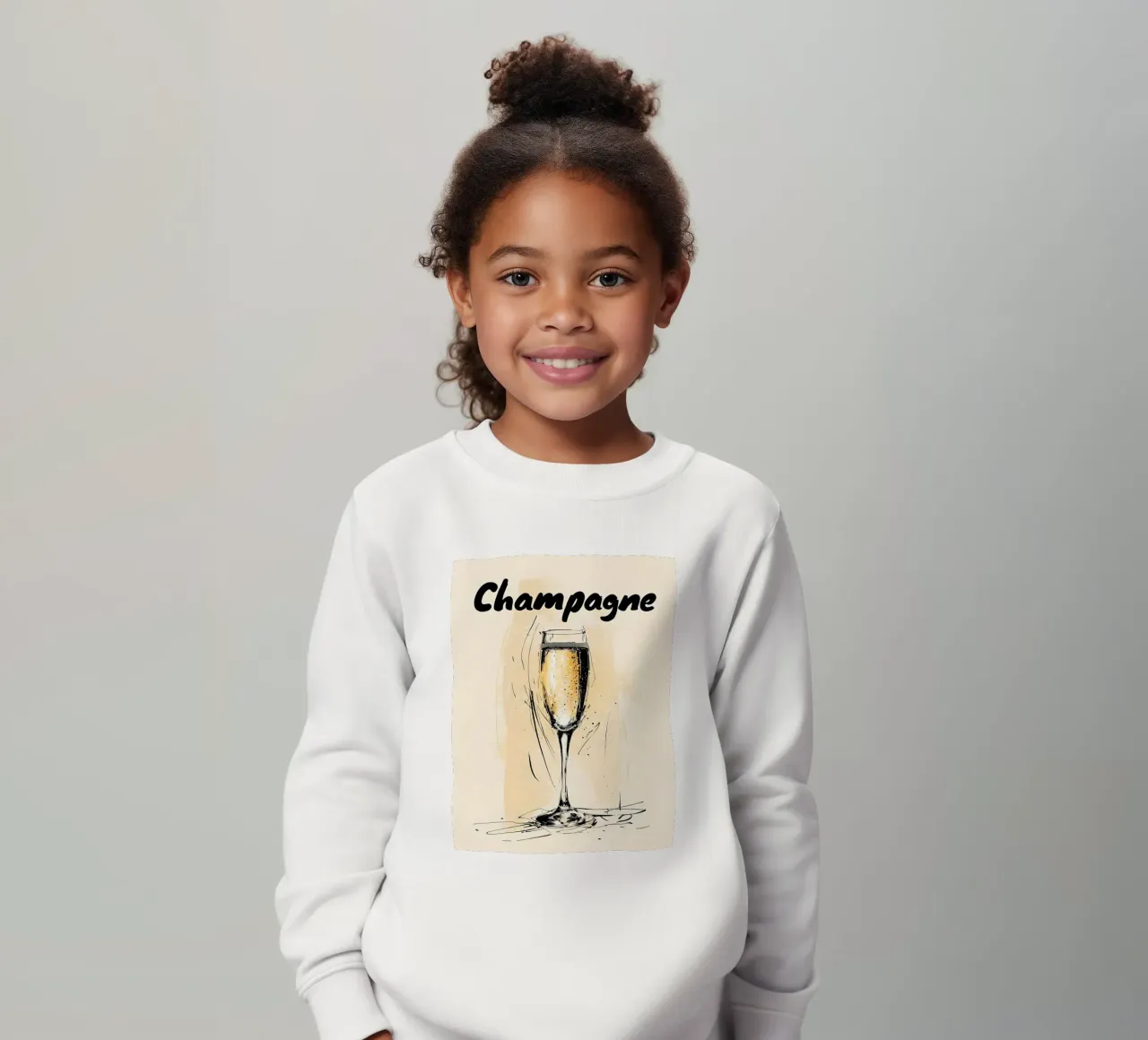 Bicchiere da champagne felpa bambino da 🥝 KIWI STORE