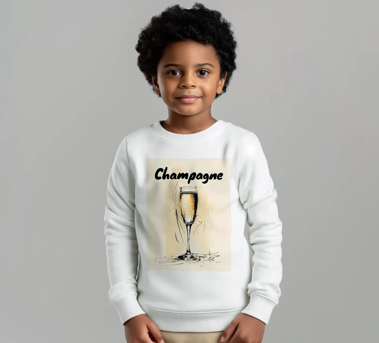 Bicchiere da champagne felpa bambino da 🥝 KIWI STORE
