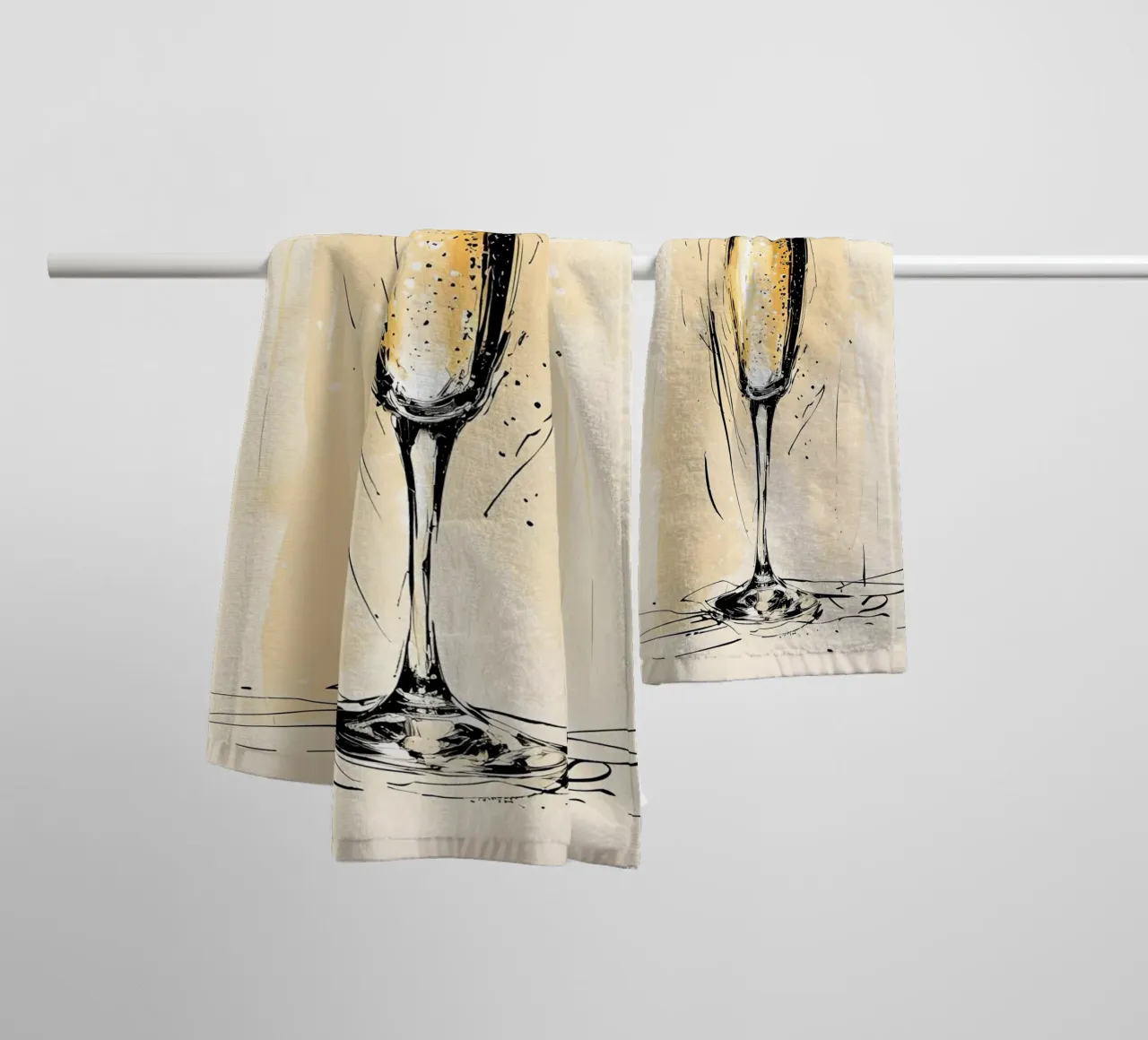 Bicchiere da champagne asciugamano da bagno da 🥝 KIWI STORE