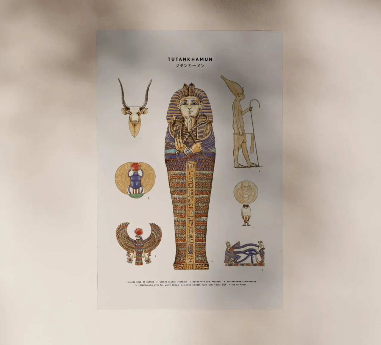 Tutankhamun pellicola backlit da Florent Bodart
