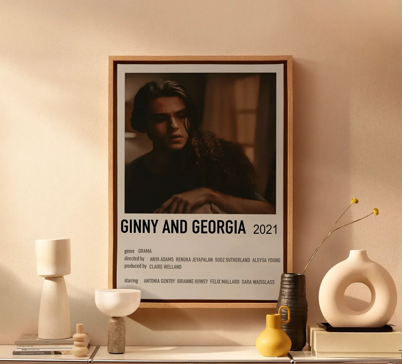 GINNY AND GEORGIA 2021 tela con Cornice a cassetta da MVFminimalist