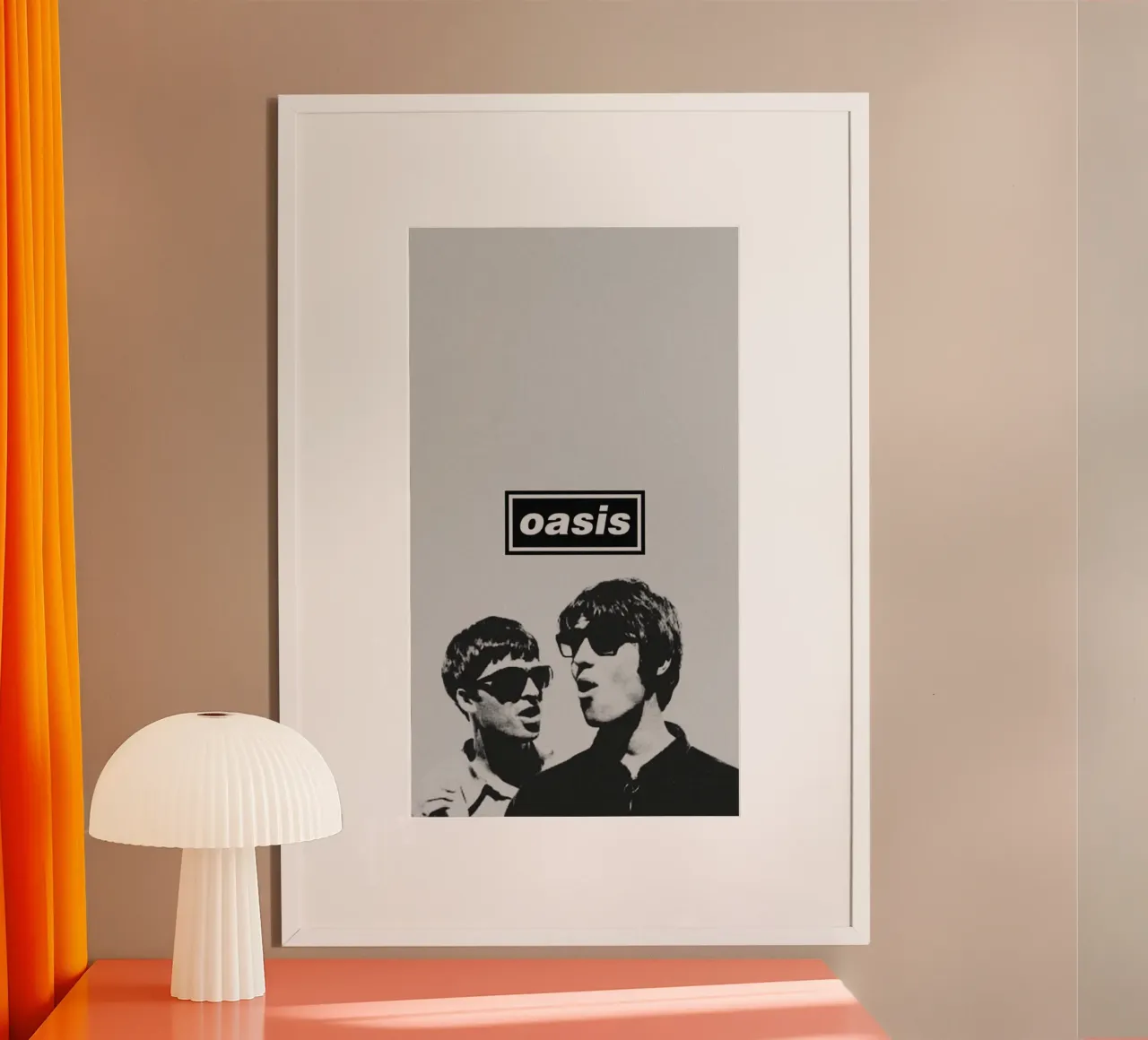 Echi di chitarra attraverso le nazioni poster con telaio in alluminio da volth