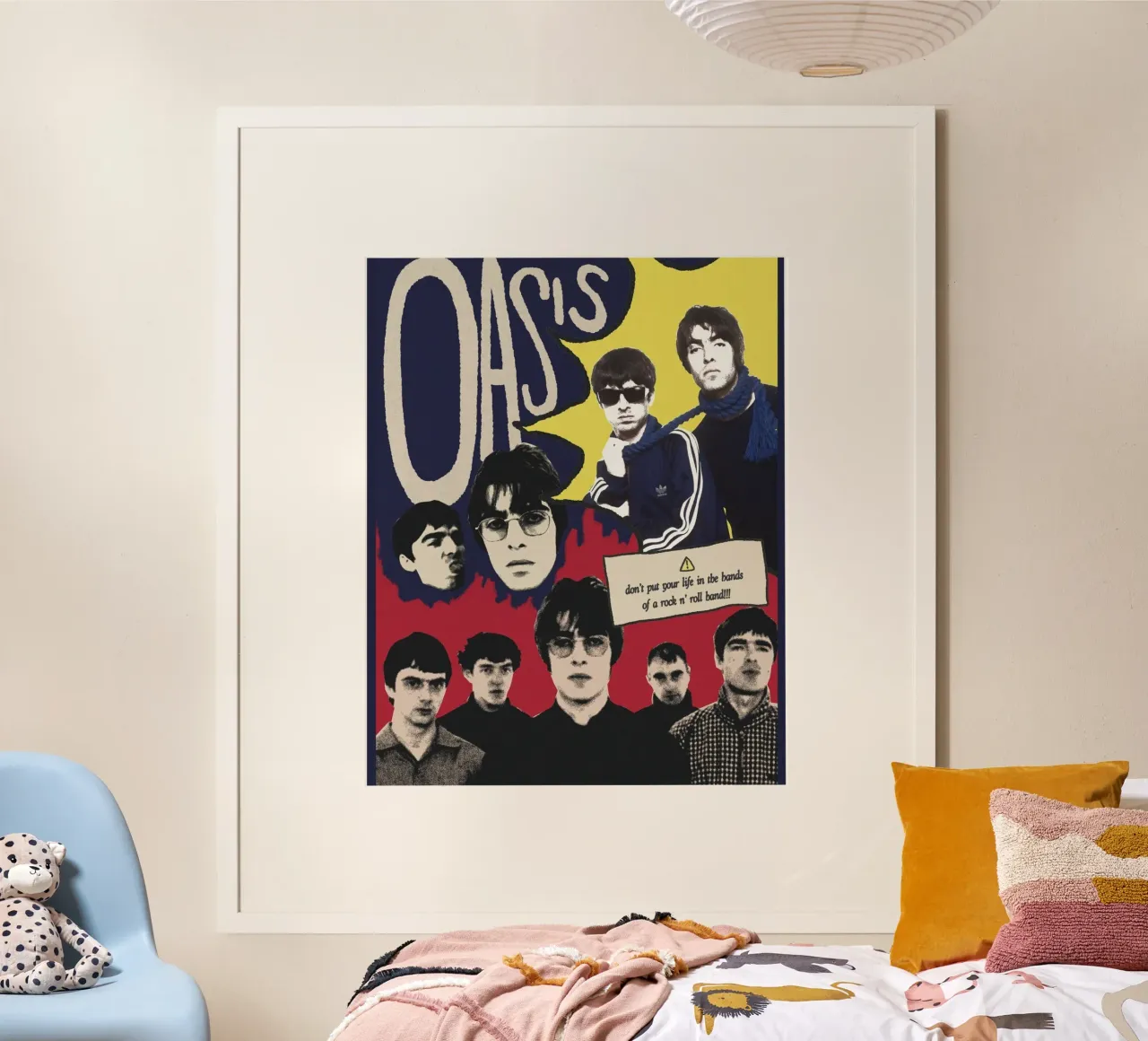 Manchester Sound geht in die Welt Poster mit Kunststoffrahmen von volth