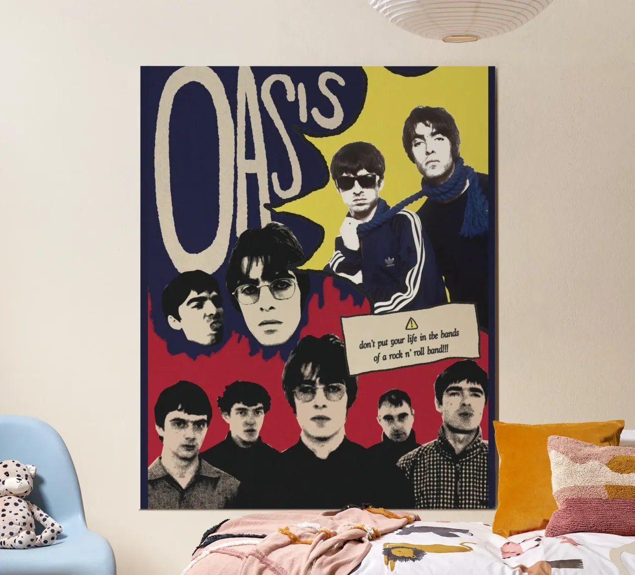 Manchester Sound geht in die Welt Poster mit Kunststoffrahmen von volth