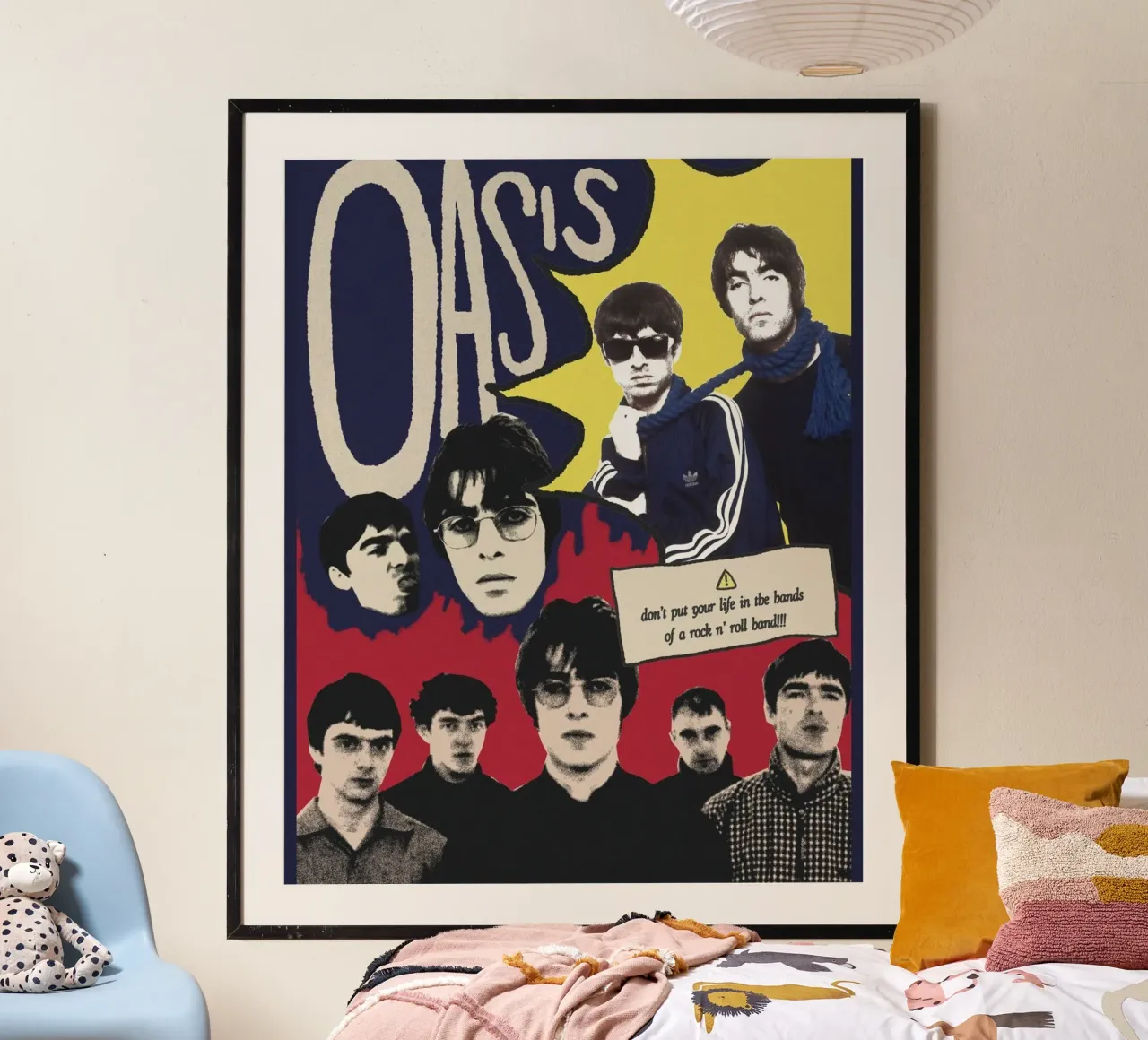Manchester Sound geht in die Welt Poster mit Kunststoffrahmen von volth