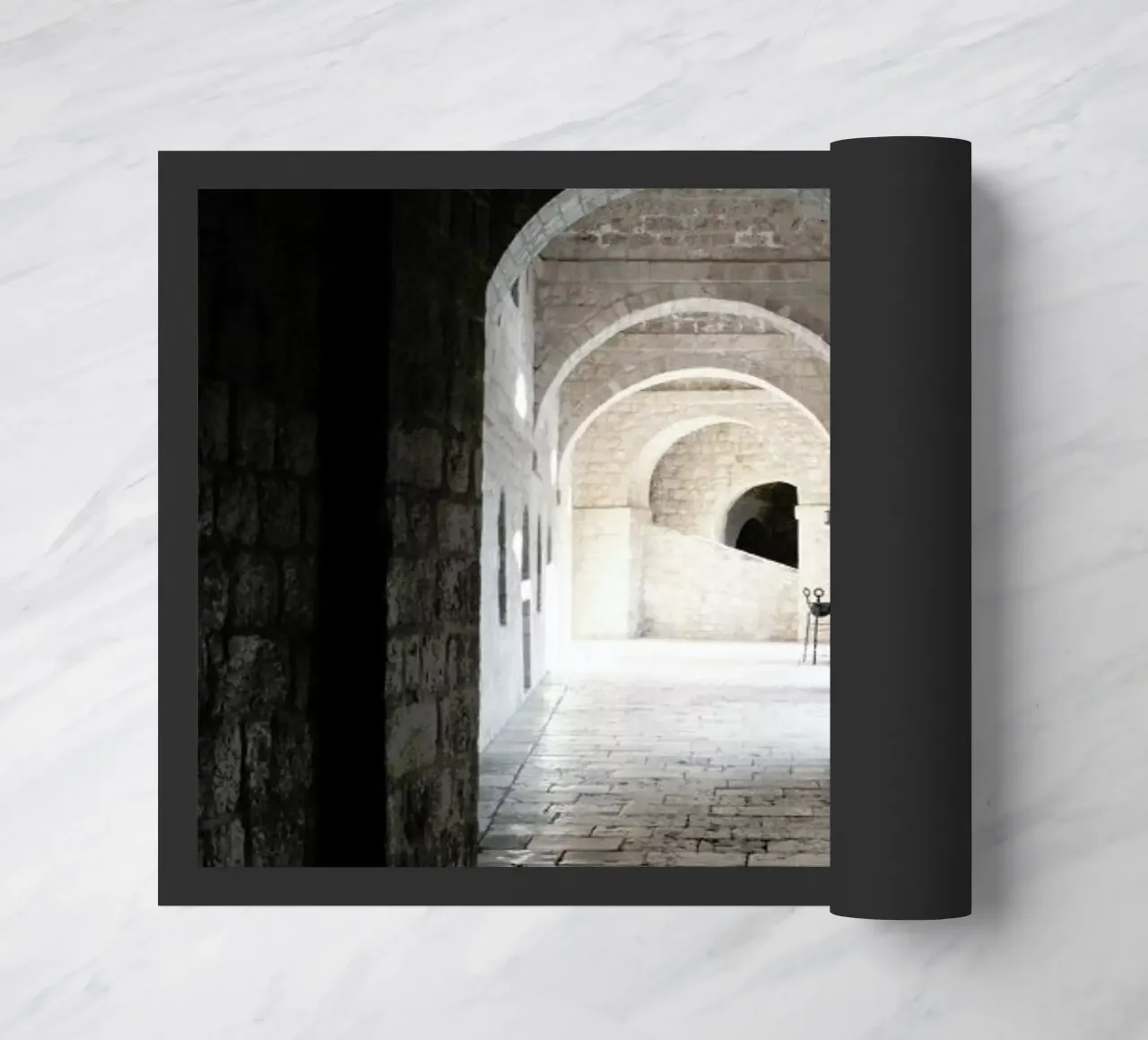 The Whisper Of Architecture And Centuries Fußmatte von Studio Nahili
