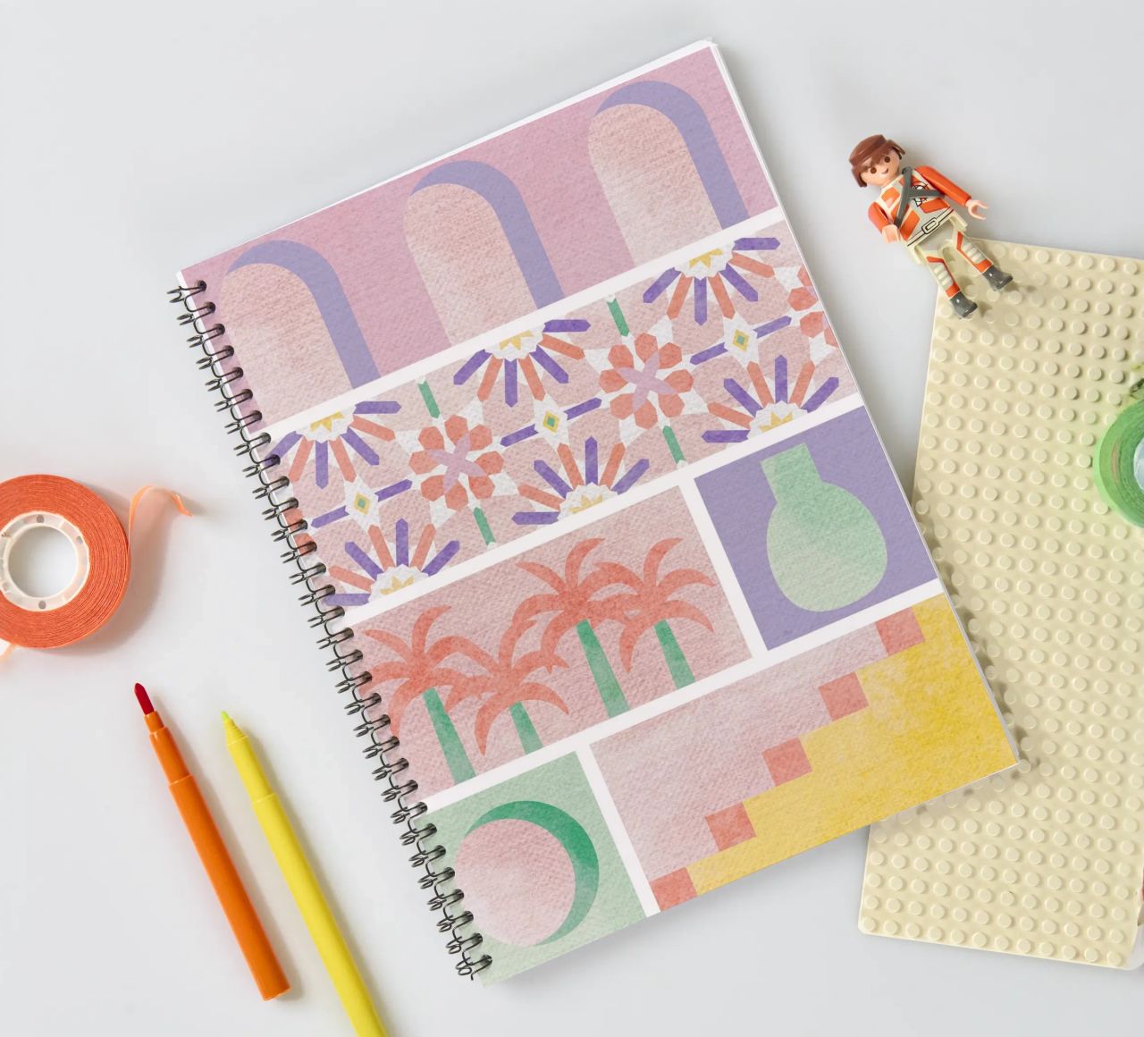 Moroccan Cartolina spiral notebook by designdn