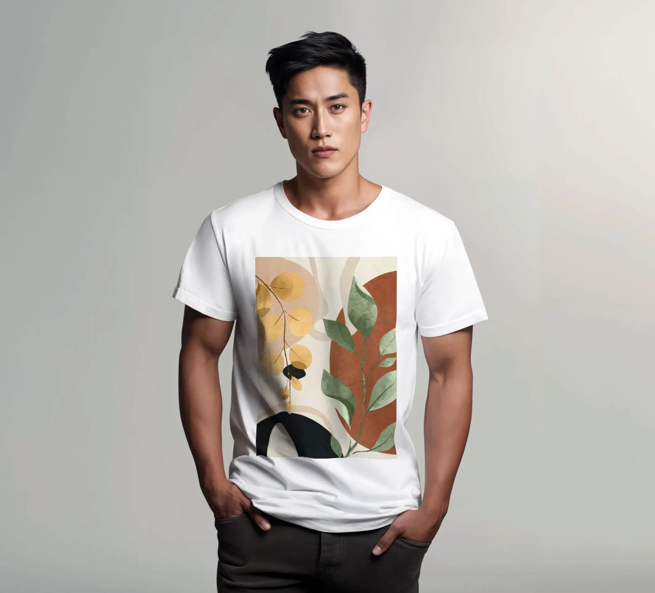 Branches and Leaves in an Abstraction 02 t-shirt da cityart