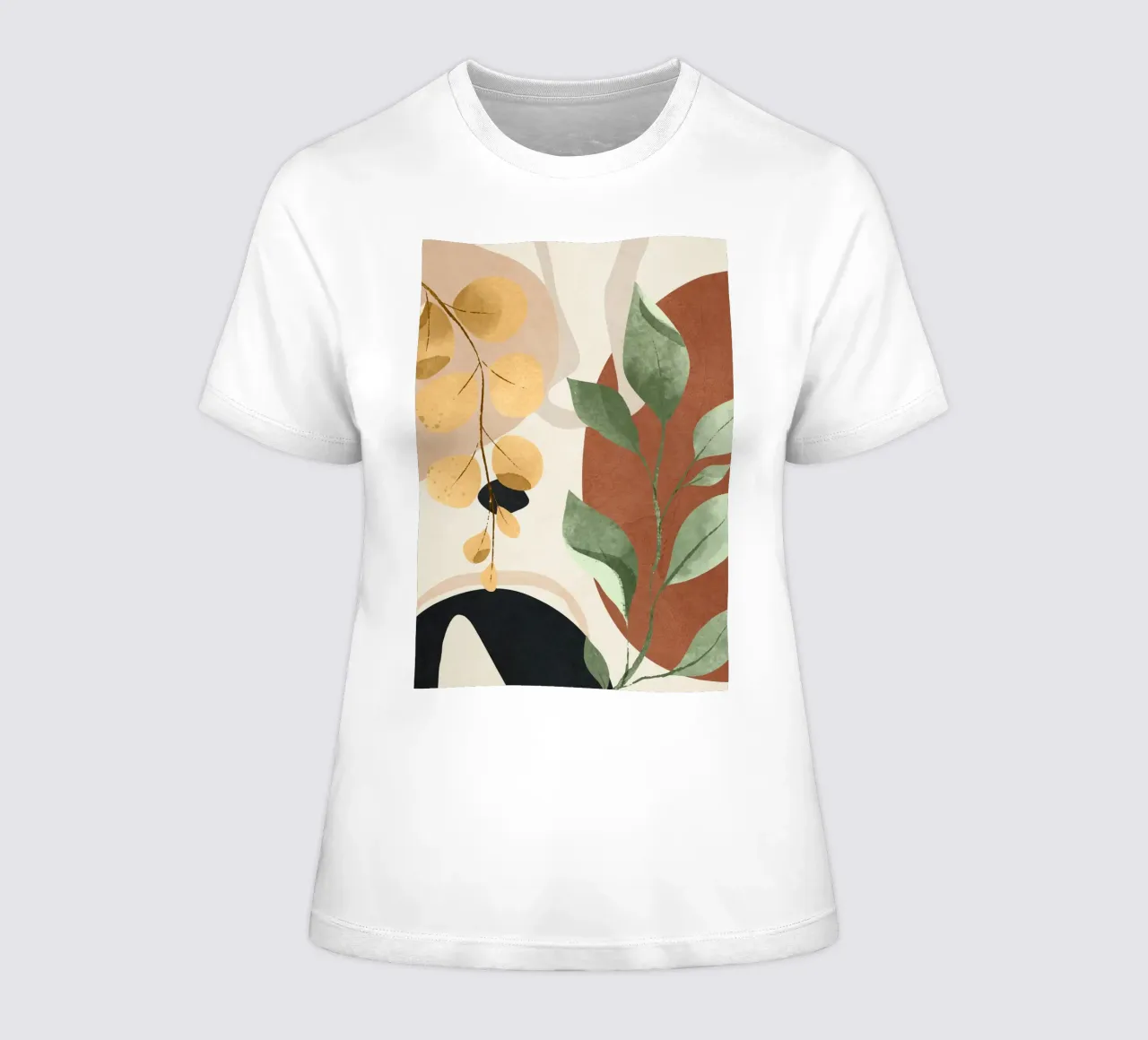 Branches and Leaves in an Abstraction 02 t-shirt da donna da cityart