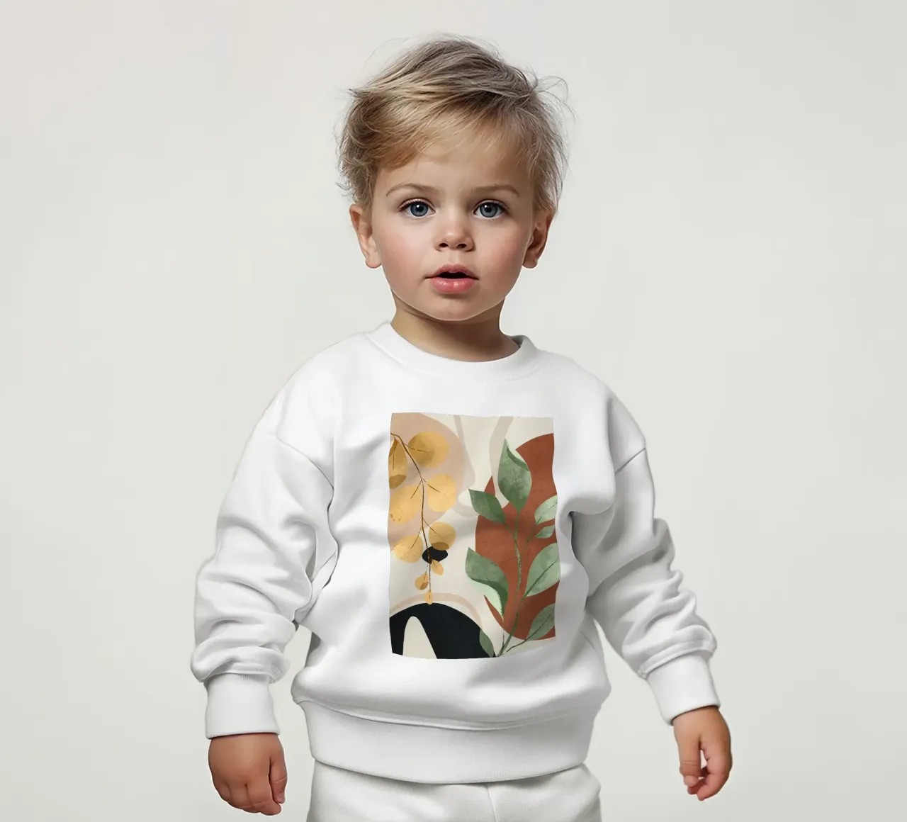Branches and Leaves in an Abstraction 02 baby sweatshirt van cityart