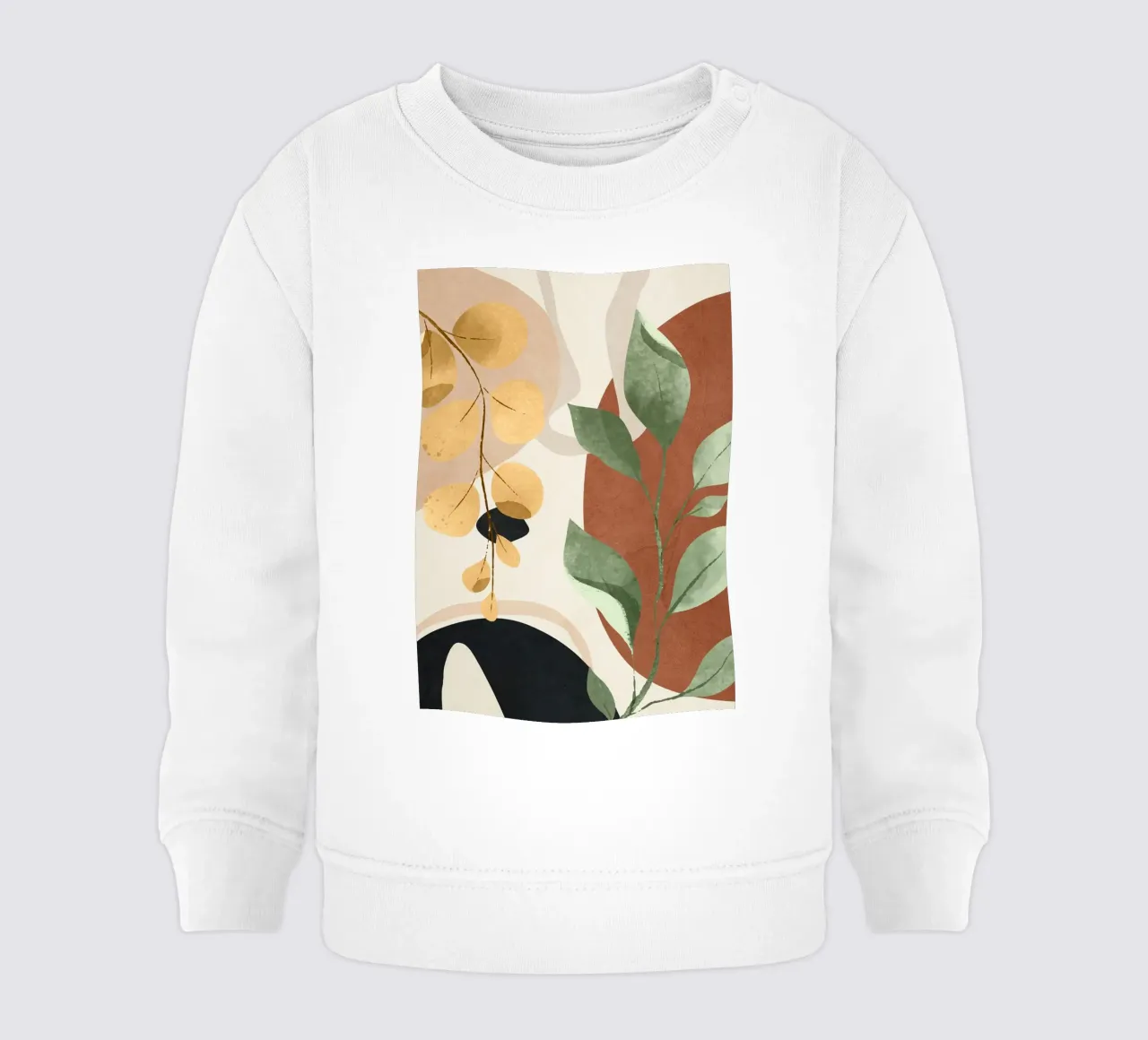 Branches and Leaves in an Abstraction 02 baby sweatshirt van cityart