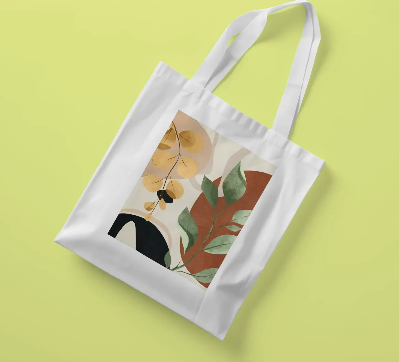 Branches and Leaves in an Abstraction 02 borsa in juta da cityart