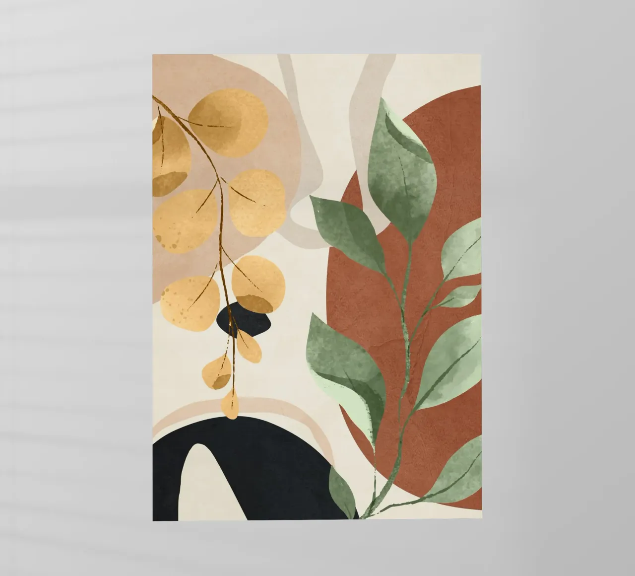 Branches and Leaves in an Abstraction 02 pellicola backlit da cityart