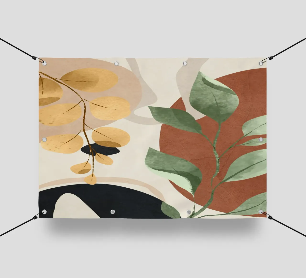 Branches and Leaves in an Abstraction 02 bâche pvc de cityart
