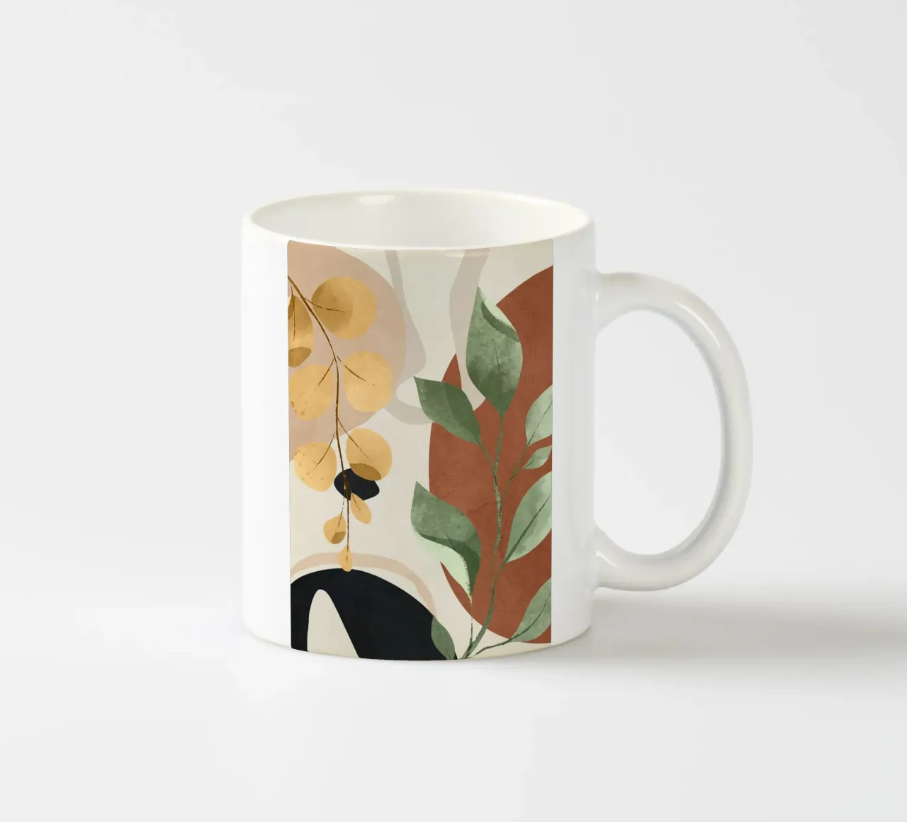 Branches and Leaves in an Abstraction 02 Keramik Tasse von cityart