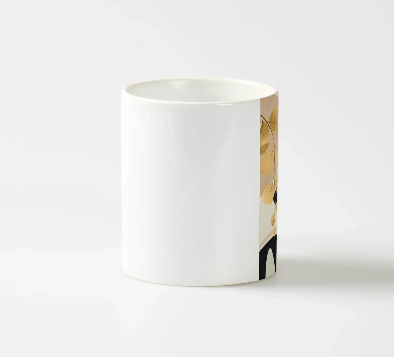 Branches and Leaves in an Abstraction 02 Keramik Tasse von cityart